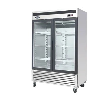 Glass Door Reach In Refrigerators