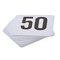 Table Number Cards