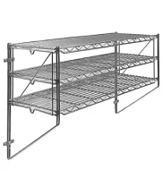 Chrome Wire Wall Shelves