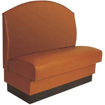 American Tables and Seating AS-42F - Fan Back Upholstered Single Booth 