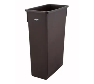 Winco Slender Trash Can, 23 Gallon, Brown [PTC-23SB]