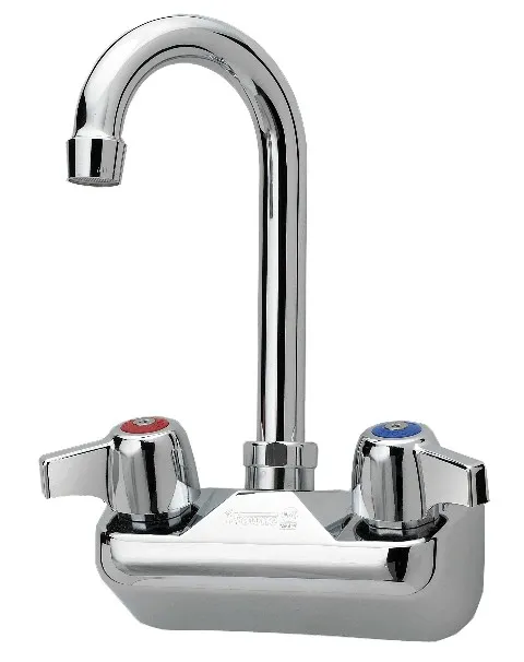 Krowne 10-400L - Commercial Series 4" Center Wall Mount Faucet - 3.5" Spout 