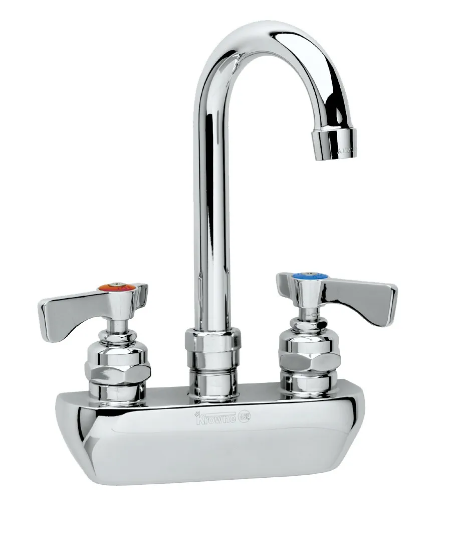 Krowne 14-400L - Royal Series 4" Center Wall Mount Faucet - 3.5" Spout 