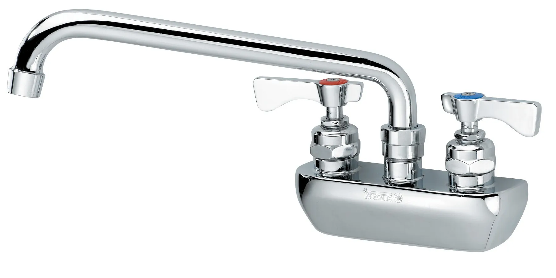 Krowne 14-406L - Royal Series 4" Center Wall Mount Faucet - 6" Spout 