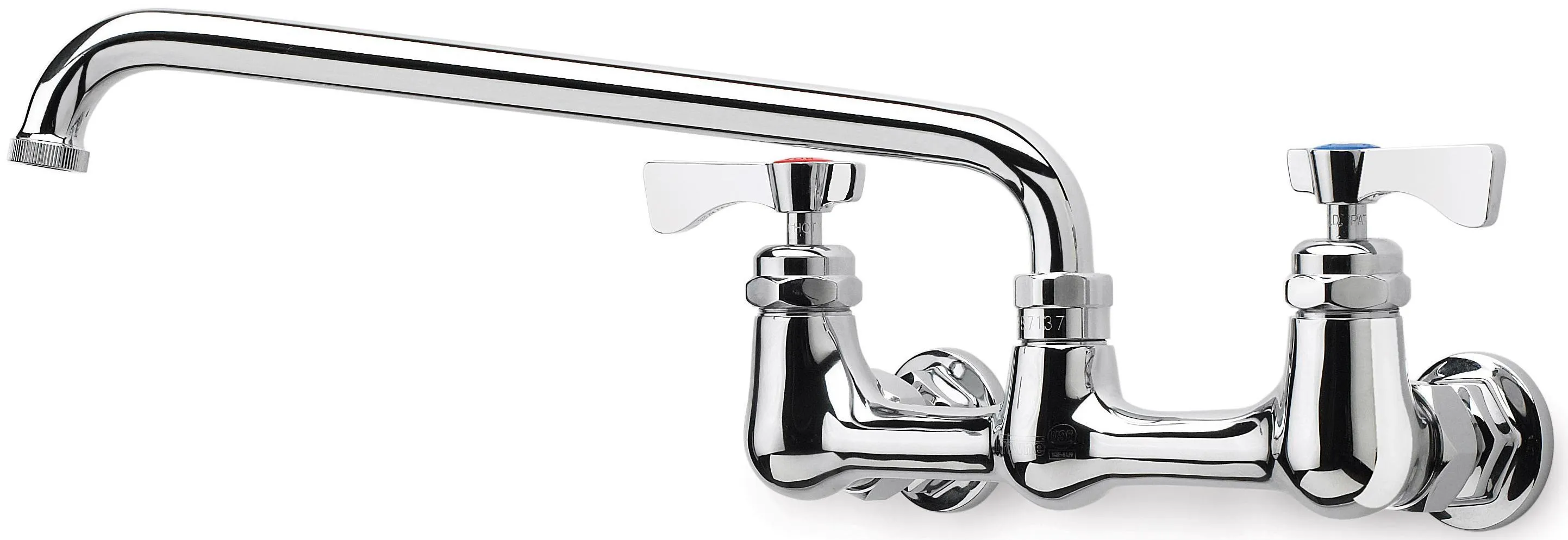 Krowne 14-806L - Royal Series 8" Center Wall Mount Faucet - 6" Spout 