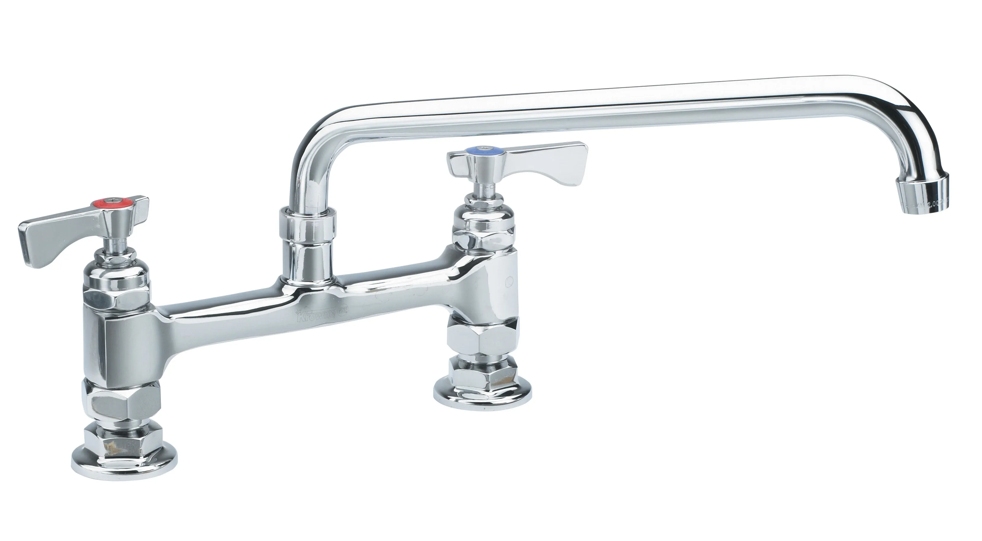 Krowne 15-812 - Royal Series 8" Center Raised Deck Mount Faucet - 12" Spout