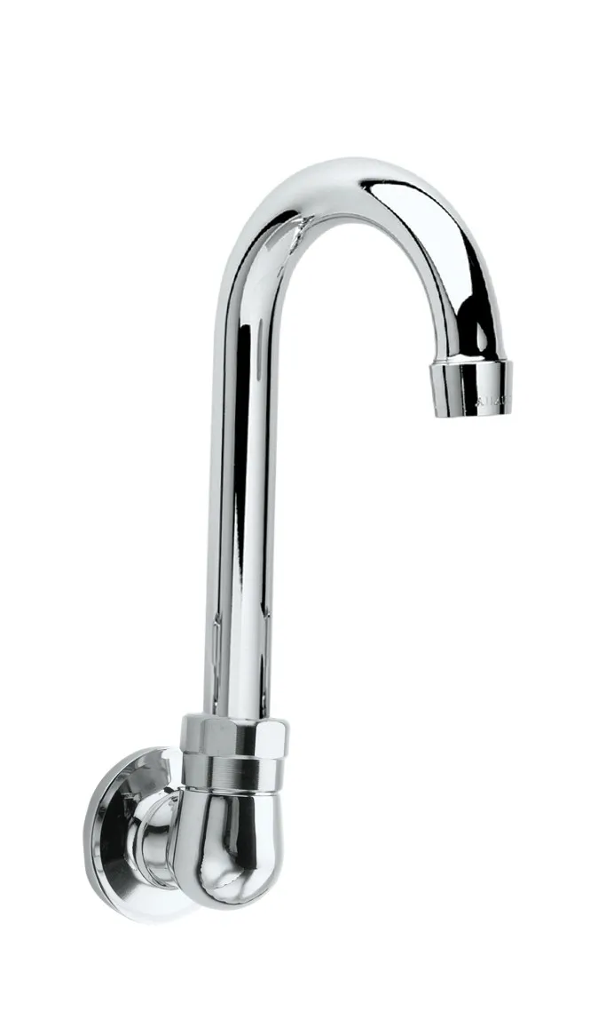 Krowne 16140L - Royal Series 3-1/2" Gooseneck Spout - Single Hole Wall Mount Faucet - Low Lead