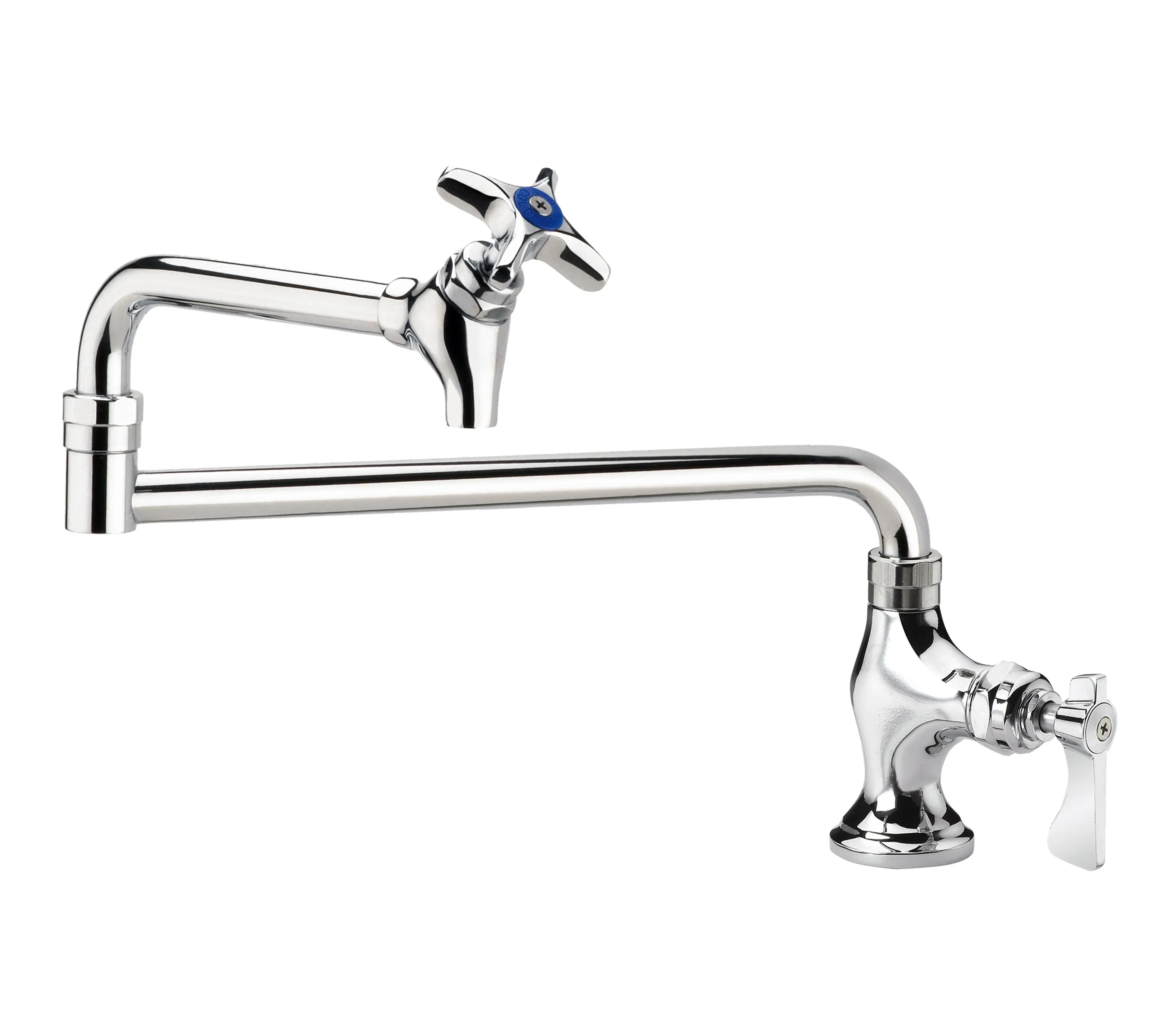 Krowne 16161L - Royal Series Deck Mount Pot Filler Faucet - 12" Jointed Spout - Low Lead