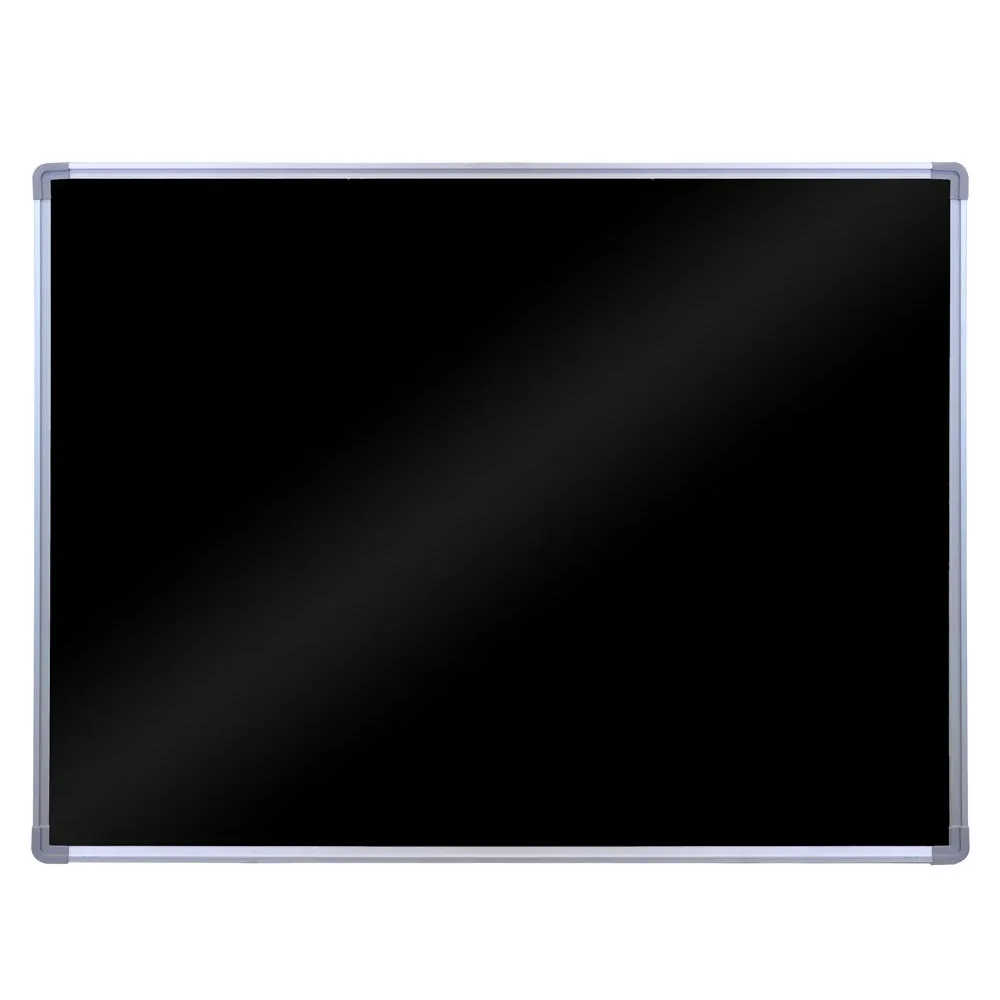 Universal BW4836M - H. Wilson Wall Mounted Magnetic Black Board w/ Aluminum Frame - 47 1/4" x 35 1/2"