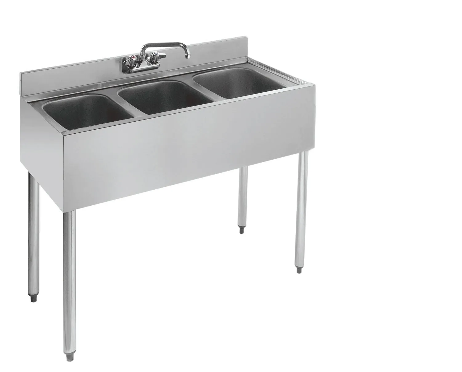 Krowne Metal - 21-33 - 2100 Series 36" Three Compartment Bar Sink