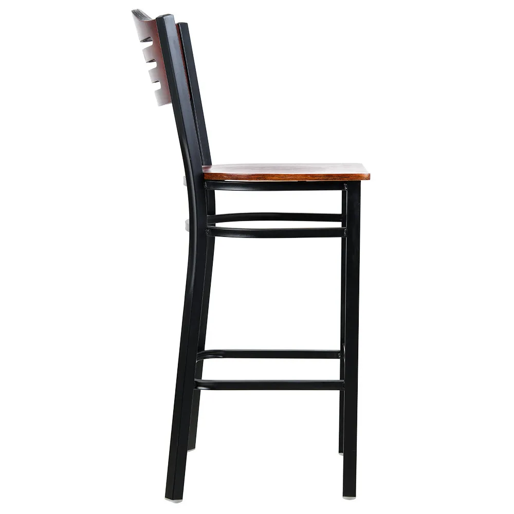 Universal 164BBSTROMAH - Mahogany Finish Bar Height Bistro Chair - Eagle Back