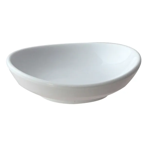 Thunder Group 19035WT - 3 1/2" ROUND SAUCER - 3/4" DEEP - 2 OZ - Classic White