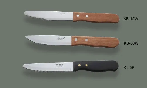 Jumbo Round Tip 5" Blade Steak Knife w/ Plastic Riveted Handle [K-85P]