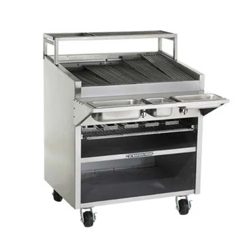 Bakers Pride F48R - Gas Radiant Charbroiler with Cabinet - 48" W, 165,000 BTU, 11 Burners 