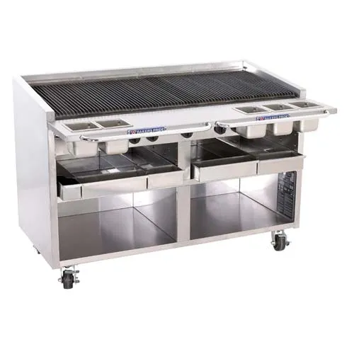 Bakers Pride F-60R - Gas Radiant Charbroiler with Cabinet - 60" W, 210,000 BTU, 14 Burners 