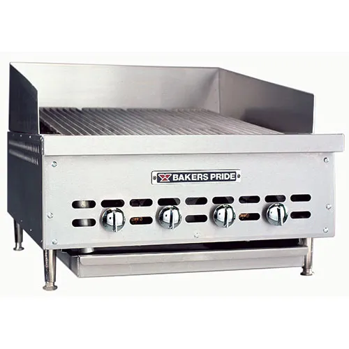 Bakers Pride XX-6 - Countertop Gas Radiant Charbroiler, 6 Burners 