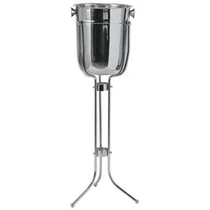 Update International WBS-80 - 28" x 7.5" x 7.5" - Chrome-Plated Chrome-Plated Wine Bucket Stand  