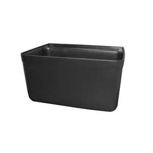 Update International SB-7BK - 7" Black Plastic Silverware Bin