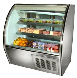 Leader NRHD48 - 48" Curved Glass Deli Display Case - High Volume