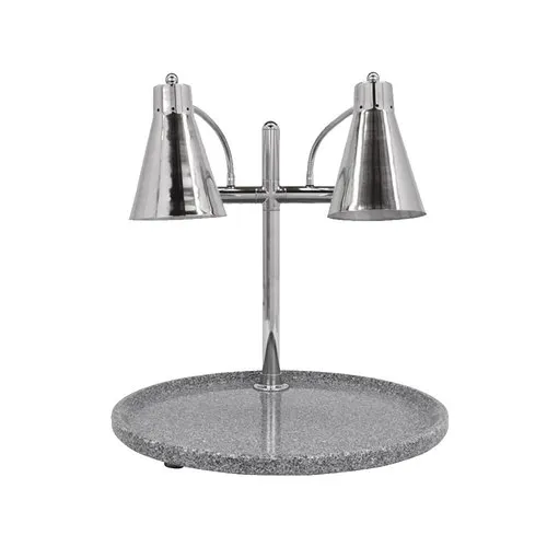 Buffet Enhancements - 010HFD-GG30RD - 30" Flex Dual Carving Station - Grey Granite Chefstone™ Round Base