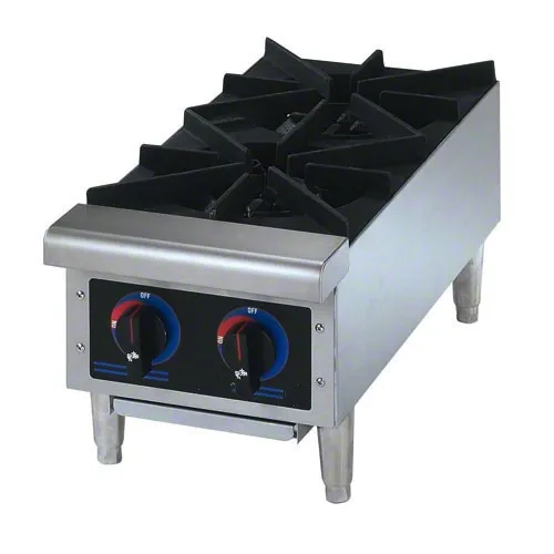 Universal OWST-019S-2FB - Stainless Steel Pot Stove 2 Burner Front-Back with 25" Stand 