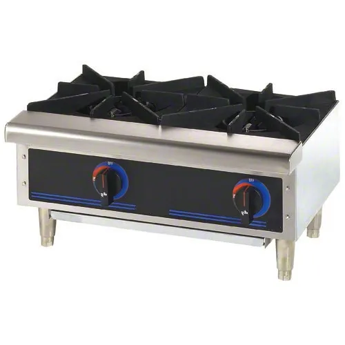 Universal OWST-019S-2LR - Stainless Steel Pot Stove 2 Burner Left-Right with 25" Stand 