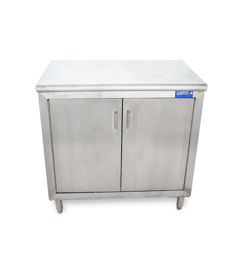 Universal ST-324-36-S - 24" X 36" Stainless Steel Storage Dish Cabinet - Swinging Doors