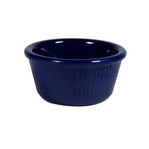 Winco RFM-1NY - 1.5-oz Fluted Ramekin, Navy Blue 