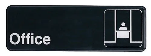 Update International S39-23BK - "Office" Sign