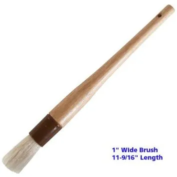 Update International WPBB-10R - 1" Boar Bristle Round Pastry Brush