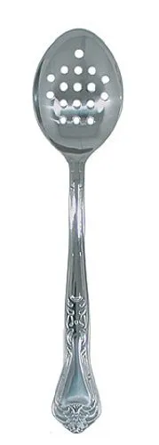 Update International CR-13PF - Crown Series - 12.75" Perforated Serving Spoon