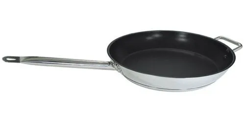 Update International SFC-12 - 24.63" x 2.5" x 13.13" - SuperSteel Induction ready Stainless Steel Fry Pan - Excalibur Coated 