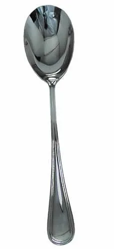 Update International RE-117 - 11" x 0.13" x 2.4" - Stainless Steel Regency Series Banquet Solid Spoon (12 per Case)  