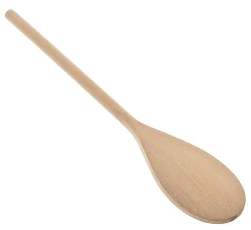 Update International WSP-12 - 12" x 0.25" x 2.33" - Birchwood Spoon   