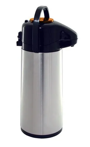 Update International NVAP-22OR - 6.13" x 15.88" x 6.13" - Stainless Steel Val-U-Air Push-Button Decaf Air Pot   