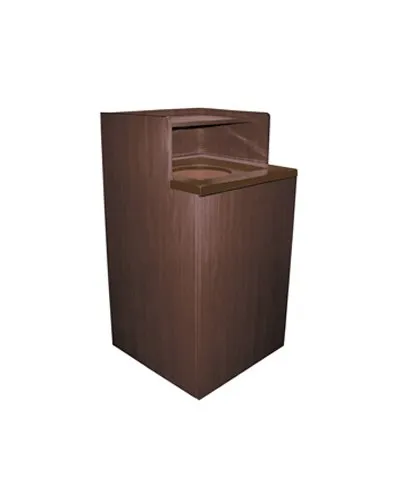 Update International WRU-32 - 24.63" x 47.25" x 24.5" - Wood Waste Receptacle Unit with Tray Top and Drop Hole 