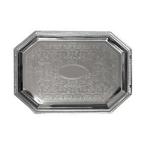 Update International CT1712C - 17" x 12" Octagonal Serving Tray