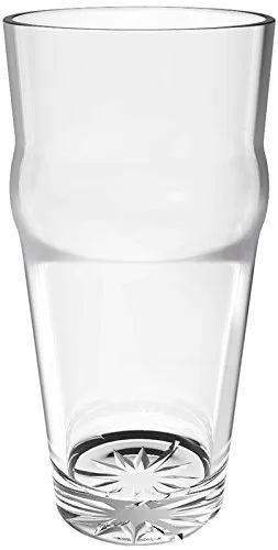 Thunder Group PLTHEP016C - 16 oz. English Pub Glass - Polycarbonate - Clear - Case of 12