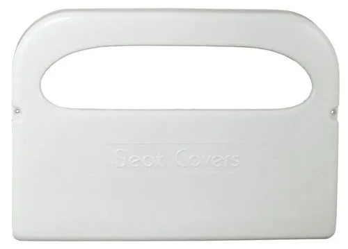 Update International SCD-50WP - 16" x 11.25" x 2.5" - Plastic Half Fold Toilet Seat Covers Dispensers   