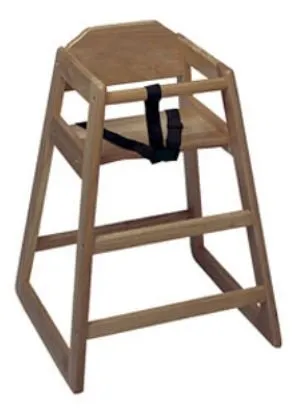 Update International WD-HCWA - 29" Walnut Finish High Chair - Assembled