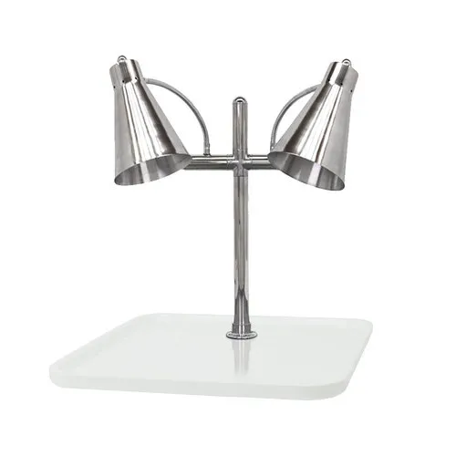 Buffet Enhancements - 010HFD-WG24SQ - 24" Flex Dual Carving Station - White Granite Chefstone™ Square Base