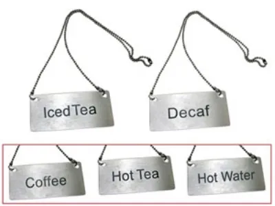 Update International CS-CFE - 1.75" x 3.5" "Coffee" Chain Sign