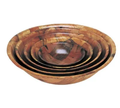 Update International WSB-6 - 6" x 2" x 6" - Woven Wood Round Salad Bowl  