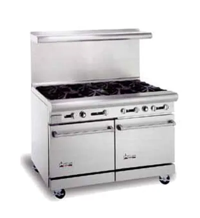 American Range AR-8 - 8 Burner 2 Oven Range - Natural Gas