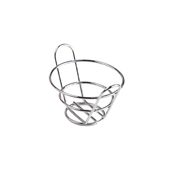 Clipper Mill - 4-22770 - 4 1/2" x 2 1/2" Chrome Appetizer Bucket Basket