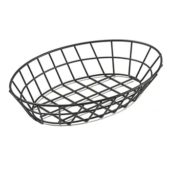 Clipper Mill - 4-30418 - 12" Oval Black Powder-coated Basket