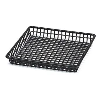 GET Enterprises - 4-35999 - Black PE-coated 9 x 9" Square Grid Tray