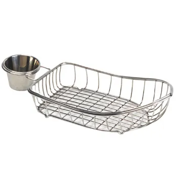 GET Enterprises - 4-80117 - Mini Stainless Boat Basket w/ Condiment Holder