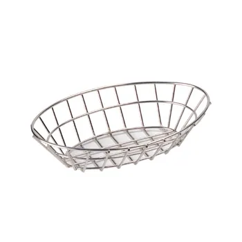 GET Enterprises - 4-8214 - 9 3/4" Oval Stainless Steel Basket