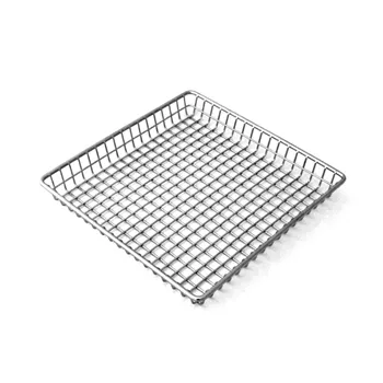 GET Enterprises - 4-83599 - Stainless Steel 9" x 9" Square Grid Tray